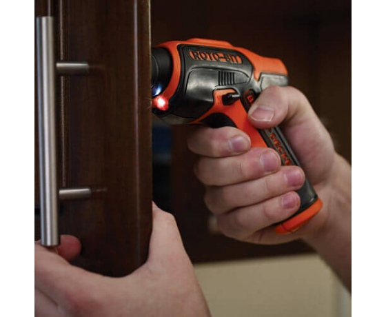 Фото 6 - Викрутка акумуляторна Black+Decker Li-Ion 3.6 В 1.5 Агод 5.5 Нм + 8 насадок