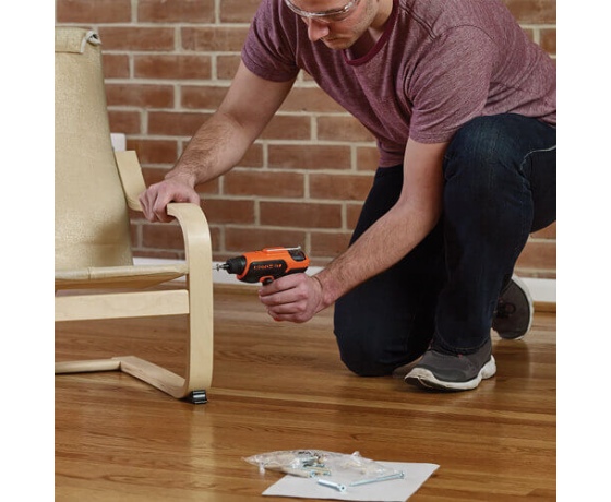 Фото 7 - Викрутка акумуляторна Black+Decker Li-Ion 3.6 В 1.5 Агод 5.5 Нм + 8 насадок