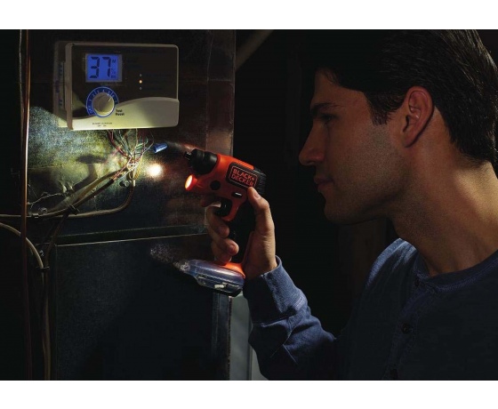 Фото 3 - Викрутка акумуляторна з контейнером Black+Decker Li-Ion 3.6 В 1.5 Агод 5.5 Нм