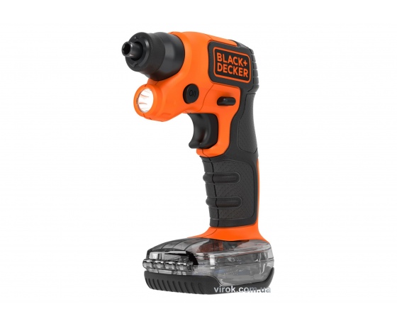 Фото 2 - Викрутка акумуляторна з контейнером Black+Decker Li-Ion 3.6 В 1.5 Агод 5.5 Нм