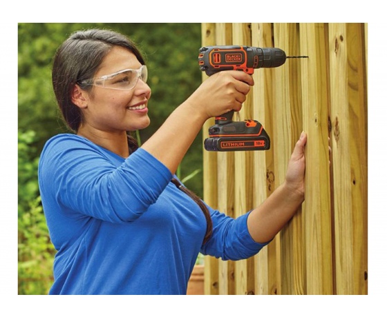 Фото 4 - Шуруповерт-дриль акумуляторний Black+Decker Li-Ion 18 В 1.5 Агод 40 Нм + 2 акумулятора і кейс