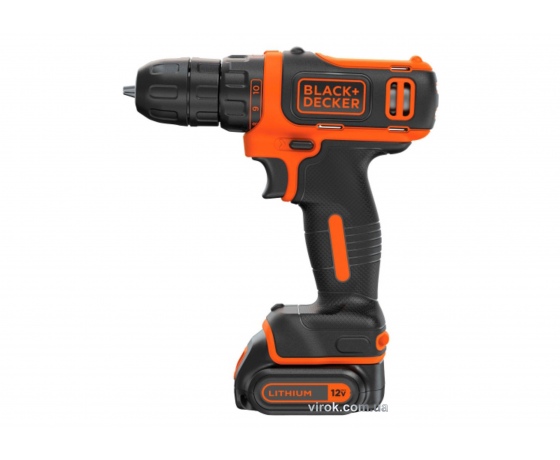 Фото 2 - Шуруповерт-дриль акумуляторний Black+Decker Li-Ion 10.8 В 1.5 Агод
