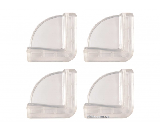 Фото 2 - Накладка захисна VOREL плоска для кутів меблів, Набір 4 шт.