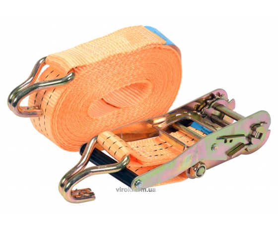 Фото 2 - Ремінь для кріплення багажу з тріщаткою VOREL 1500/3000 daN 10 м х 50 мм 2 шт