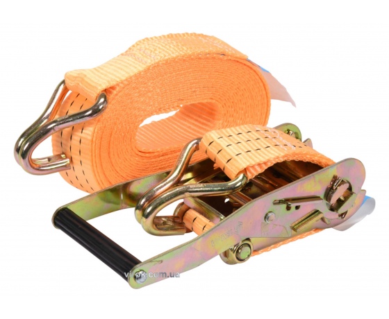 Фото 2 - Ремінь для кріплення багажу з тріщаткою VOREL 1500/3000 daN 8 м х 50 мм 2 шт