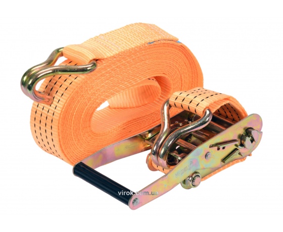 Фото 2 - Ремінь для кріплення багажу з тріщаткою VOREL 2000/4000 daN 10 м х 50 мм 2 шт