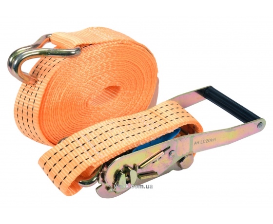 Фото 2 - Ремінь для кріплення багажу з тріщаткою VOREL 2000/4000 daN 8 м х 50 мм 2 шт