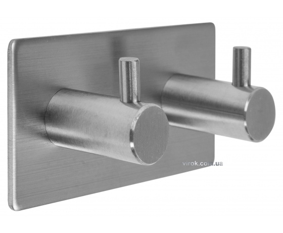 Фото 2 - Гачок подвійний прямий на двосторонньому скотчі FALA 45 х 90 х 25 мм