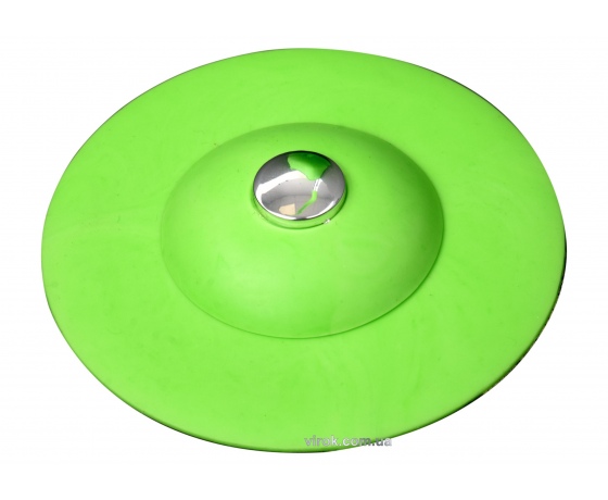 Фото 2 - Корок для ванни силіконовий зелений FALA Ø= 100 мм