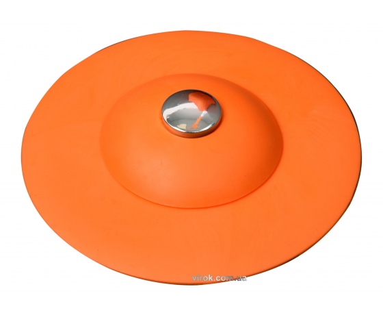 Фото 2 - Корок для ванни силіконовий оранжевий FALA Ø= 100 мм