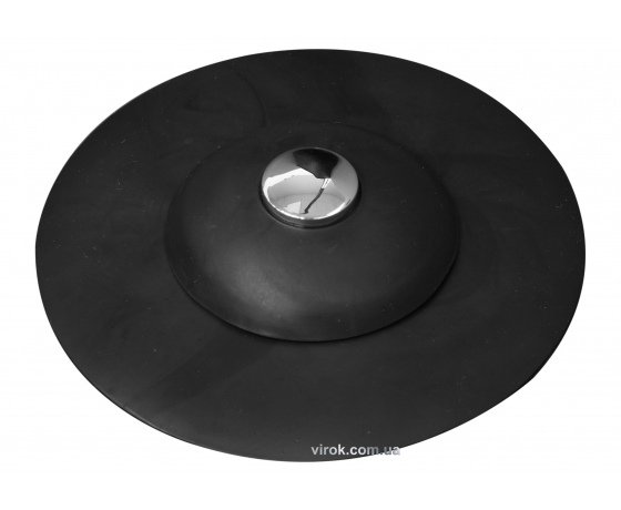 Фото 2 - Корок для ванни силіконовий чорний FALA Ø= 100 мм