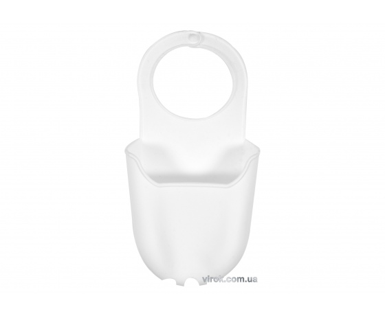 Фото 2 - Органайзер для губки підвісний силіконовий білий FALA 200 х 100 мм