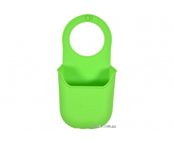 Фото 2 - Органайзер для губки підвісний силіконовий зелений FALA 200 х 100 мм