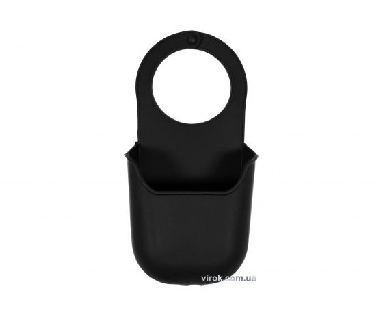 Фото 2 - Органайзер для губки підвісний силіконовий чорний FALA 200 х 100 мм