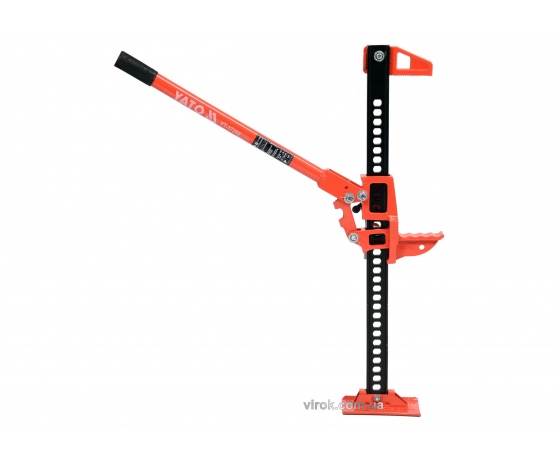 Фото 2 - Домкрат рейковий з ручним важелем YATO 3 т 130-700 мм