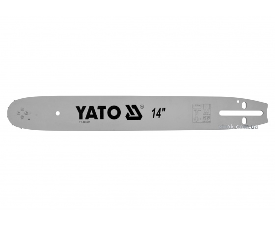 Фото 2 - Шина направляюча ланцюгової пили YATO l= 14