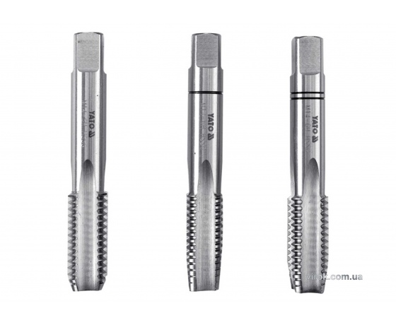 Фото 2 - Мітчик YATO М5 х 0.8 мм HSS М2 50 мм 3 шт