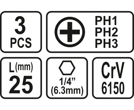 Фото 3 - Насадки викруткові STHOR 