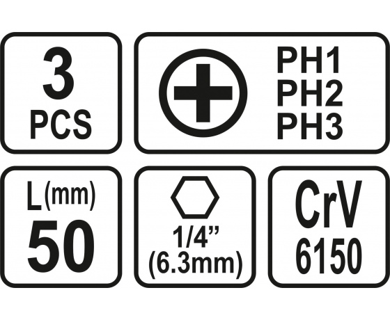 Фото 3 - Насадки викруткові STHOR 