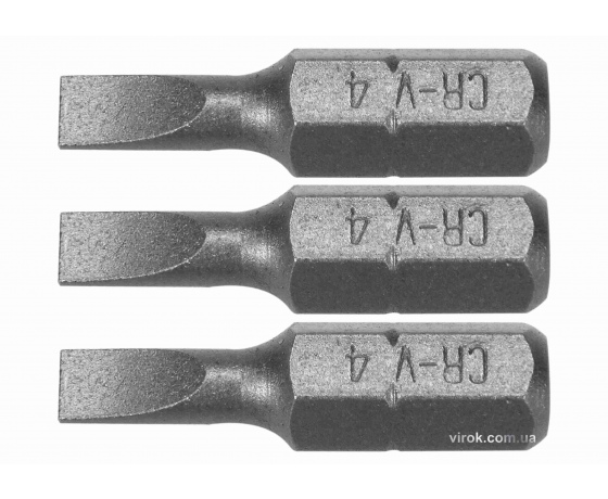 Фото 2 - Насадка викруткова STHOR шліц SL4 x 25 мм HEX 1/4