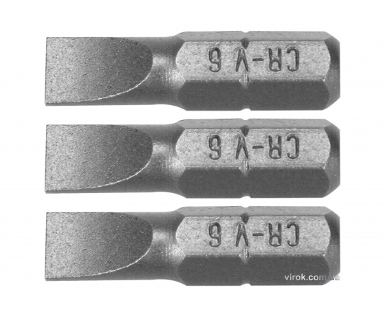 Фото 2 - Насадка викруткова STHOR шліц SL6 x 25 мм HEX 1/4