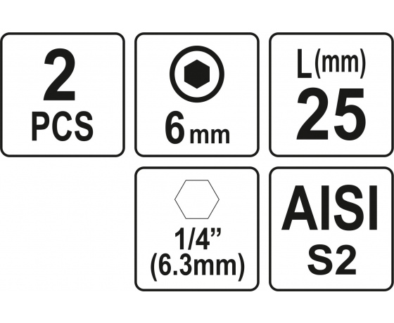 Фото 3 - Насадка викруткова YATO 