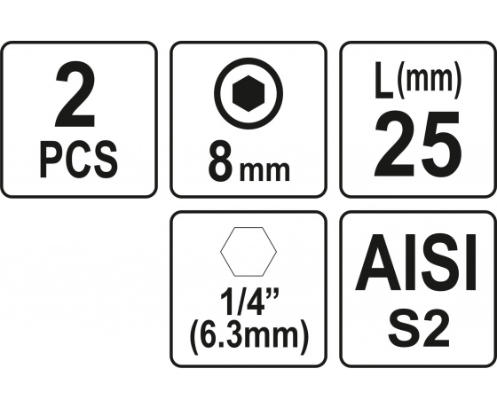 Фото 3 - Насадка викруткова YATO 