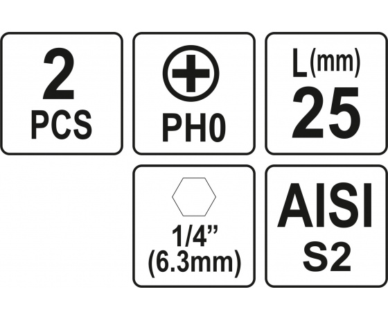Фото 3 - Насадка викруткова YATO 