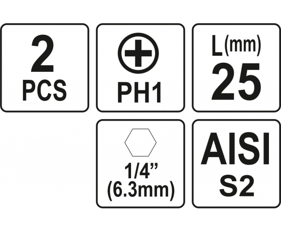Фото 3 - Насадка викруткова YATO 