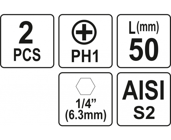 Фото 3 - Насадка викруткова YATO 