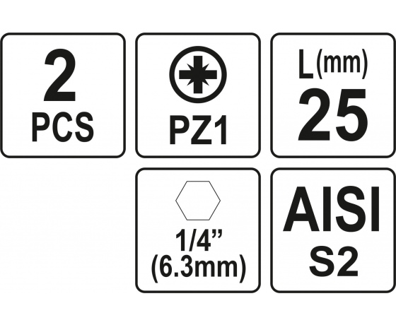 Фото 3 - Насадка викруткова YATO 