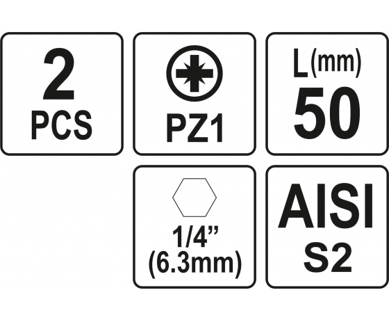 Фото 3 - Насадка викруткова YATO 