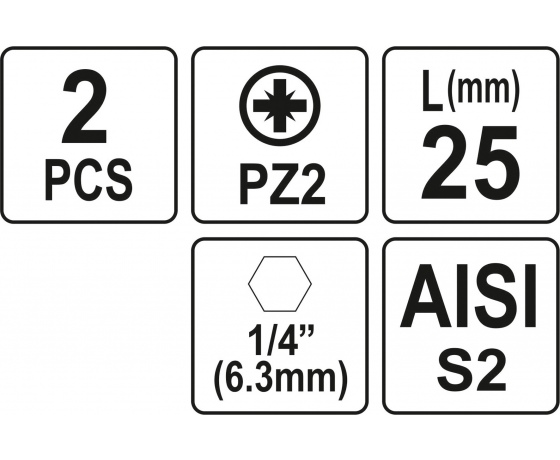 Фото 3 - Насадка викруткова YATO 