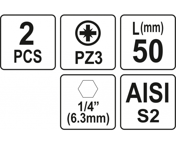 Фото 3 - Насадка викруткова YATO 