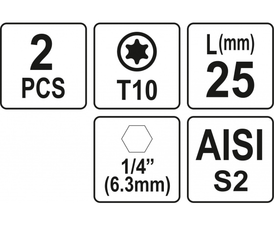 Фото 3 - Насадка викруткова YATO 