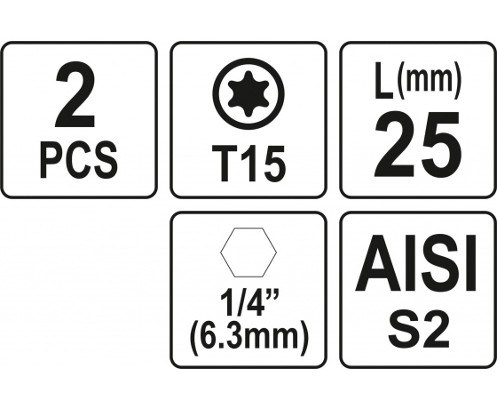 Фото 3 - Насадка викруткова YATO 