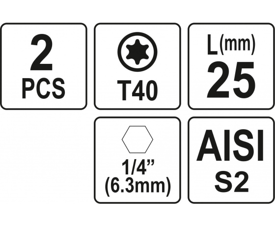 Фото 3 - Насадка викруткова YATO 
