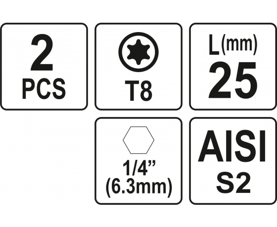 Фото 3 - Насадка викруткова YATO 