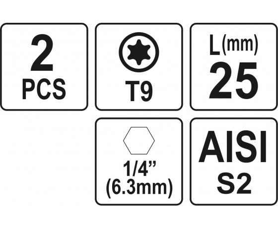 Фото 3 - Насадка викруткова YATO 
