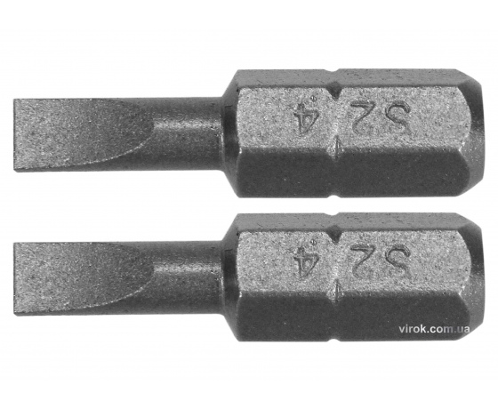 Фото 2 - Насадка викруткова YATO шліц SL4 x 25 мм HEX 1/4