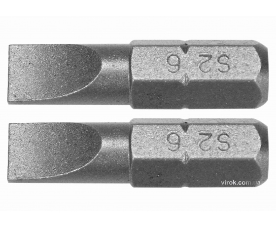 Фото 2 - Насадка викруткова YATO шліц SL6 x 25 мм HEX 1/4