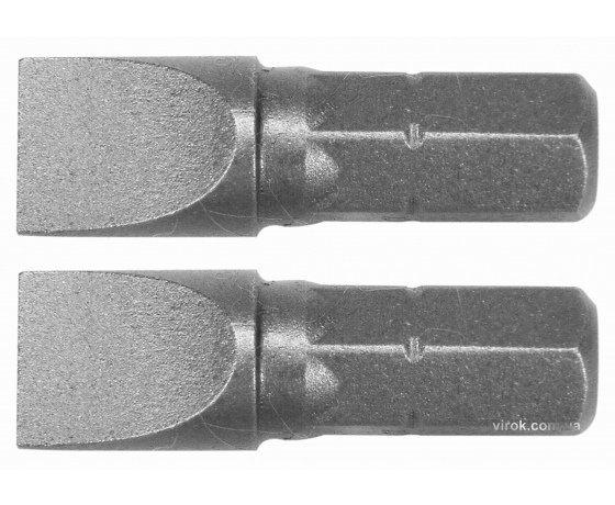 Фото 2 - Насадка викруткова YATO шліц SL8 x 25 мм HEX 1/4