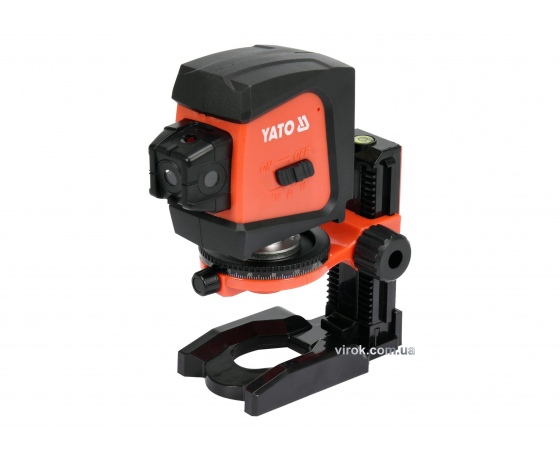 Фото 2 - Нівелір лазерний лінійно-точковий самонівелюючий YATO дальність- 20 м, точність- ±1.5 мм / 5 м