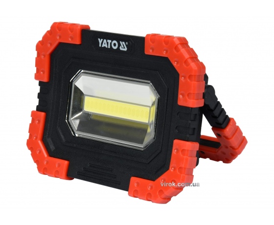 Фото 2 - Прожектор світлодіодний YATO 10 Вт 680 лм 3 режими 160 х 120 х 45 мм