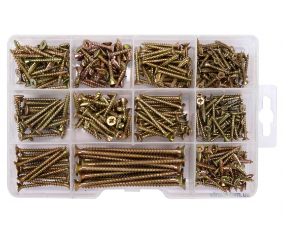 Фото 2 - Шурупи до дерева VOREL 370 шт