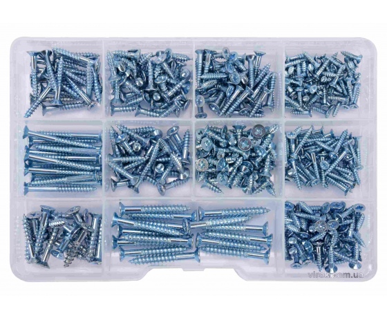 Фото 2 - Шурупи до дерева VOREL 390 шт