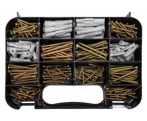 Фото 2 - Шурупи та дюбелі VOREL 260 шт