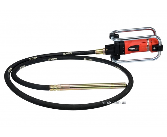 Фото 2 - Вібратор для укладання бетону мережевий YATO 2300 Вт 4 м Ø35 мм з булавою