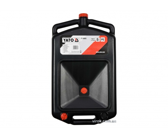 Фото 2 - Посудина для зливу оливи з трьома корками YATO 8 л