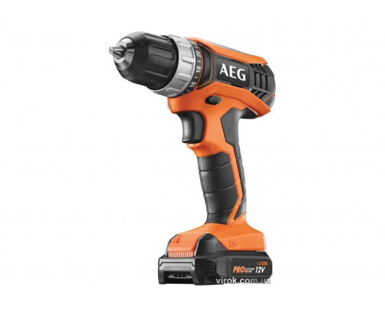 Фото 2 - Шуруповерт-дриль акумуляторний AEG Li-Ion 12 В 1.5 Агод 30 Нм + 2 акумулятора (4935451090)